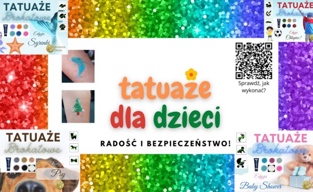 Tatuaże Brokatowe - TatuazeDlaDzieci.pl